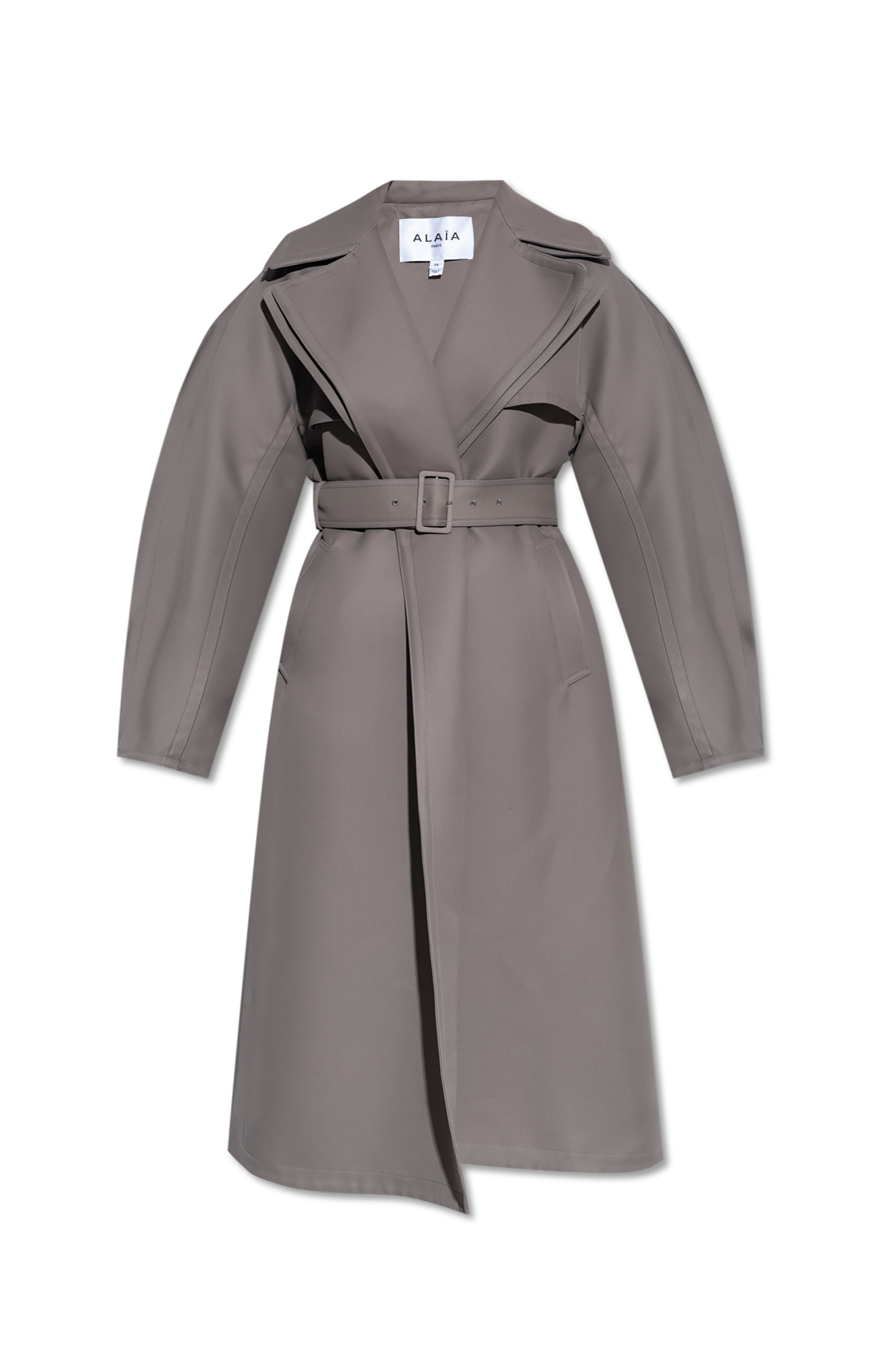 コート ALAIA LONG WHITE WOOLLEN COAT ALAÏA LONG SHEARLING COAT |ALAÏA US